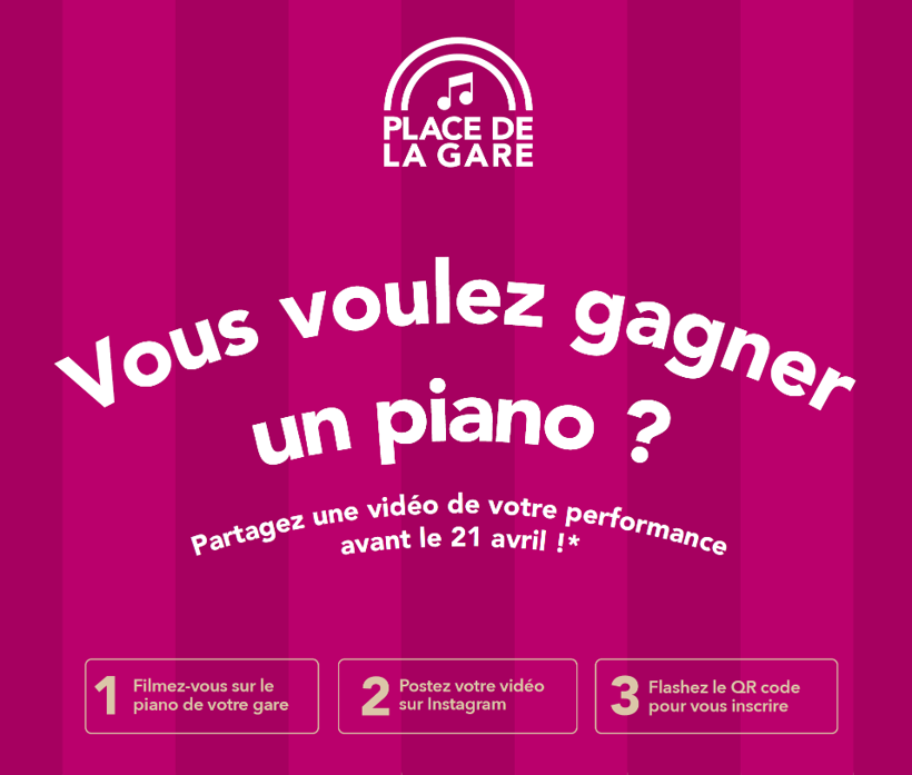 Piano en gare : À vous de jouer !